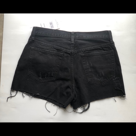 Free People Womens Black Denim Sofia Cutoff Shorts - Picture 8 of 14
